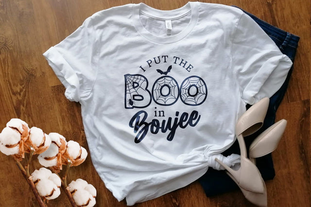 Put the Boo in Boujee Svg for Halloween Holiday, Halloween Svg, Witch Svg, Witch Shirt Svg, Halloween Costume Svg SVG DesignDestine 