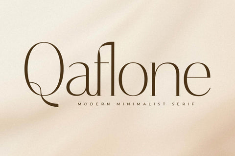 Qaflone - Modern Minimalist Serif Font Storytype Studio 