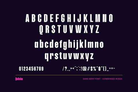Qalinka - Modern Condensed Sans Serif Font studioalmeera 