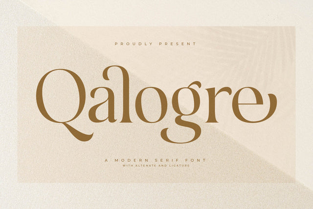 Qalogre Typeface Font Storytype Studio 