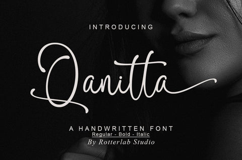 Qanitta Font Rotterlab studio 
