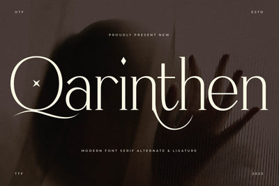 Qarinthen Typeface Font Storytype Studio 