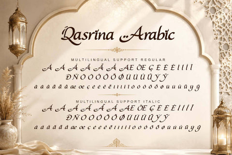 Qasrina Arabic Font Prasetya Letter 