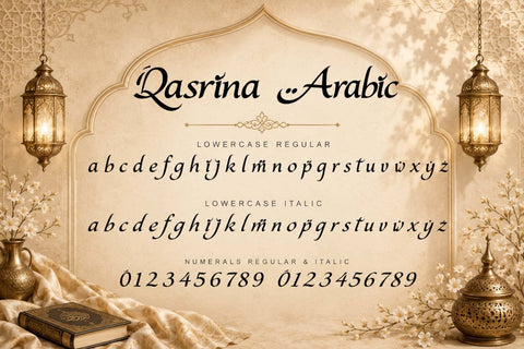 Qasrina Arabic Font Prasetya Letter 