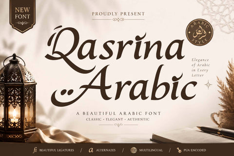 Qasrina Arabic Font Prasetya Letter 