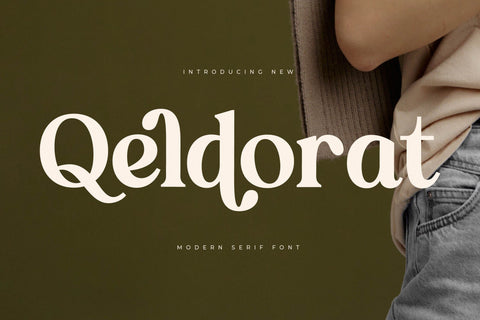 Qeldorat - Modern Serif Font Font Letterena Studios 