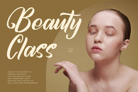 Qentyson Humberta - Modern Bold Script Font Letterena Studios 