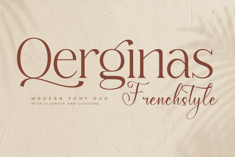 Qerginas Frenchstyle Font Duo Font Storytype Studio 
