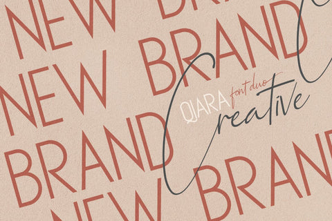 Qiara Font Duo Font studioalmeera 