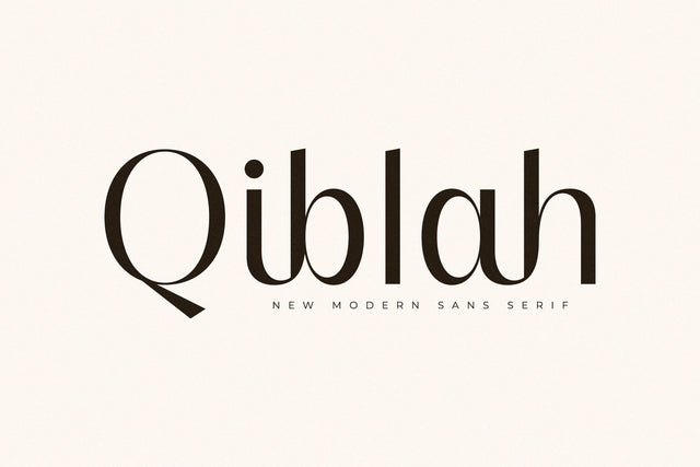 Qiblah - New Modern Sans Serif Font Storytype Studio 