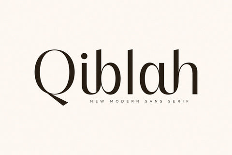 Qiblah - New Modern Sans Serif Font Storytype Studio 