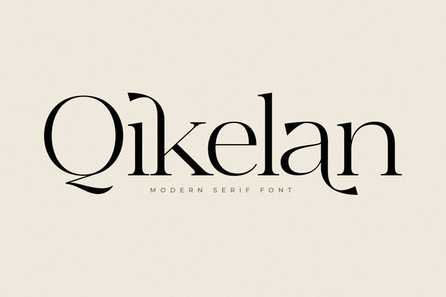 Qikelan - Modern Serif Font Font Letterena Studios 