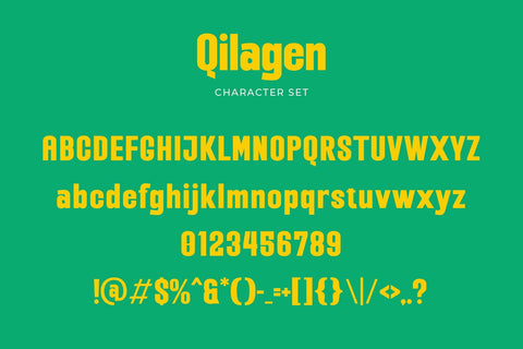 Qilagen - Modern Condensed Sans Serif Font studioalmeera 