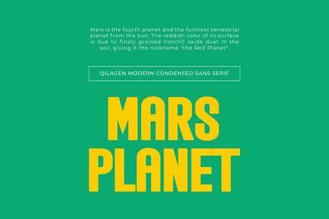 Qilagen - Modern Condensed Sans Serif Font studioalmeera 