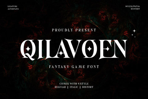 Qilavoen - Game Display Font Font twinletter 
