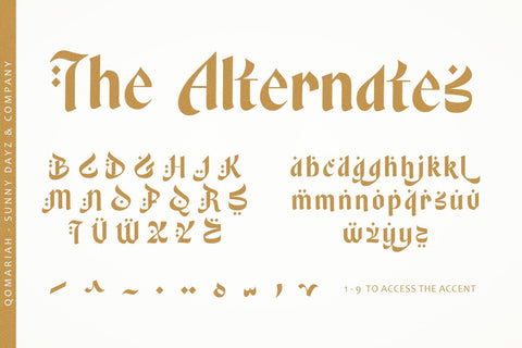 . Qomariah – Arabic Display Font Font Four Lines Std. 