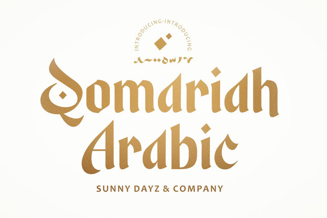 . Qomariah – Arabic Display Font Font Four Lines Std. 