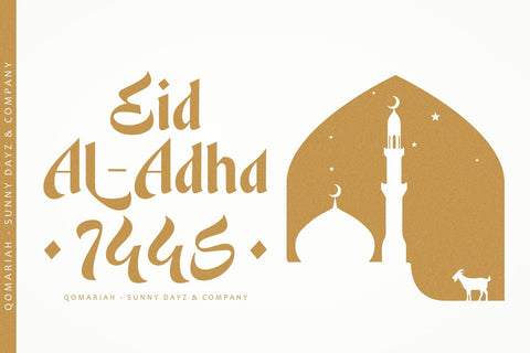 . Qomariah – Arabic Display Font Font Four Lines Std. 