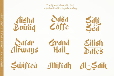 . Qomariah – Arabic Display Font Font Four Lines Std. 