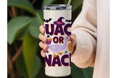 Quack or Snack 20oz Tumbler Wrap Sublimation DesignSVG 