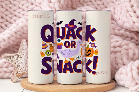 Quack or Snack 20oz Tumbler Wrap Sublimation DesignSVG 