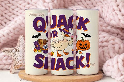 Quack or Snack 20oz Tumbler Wrap Sublimation DesignSVG 