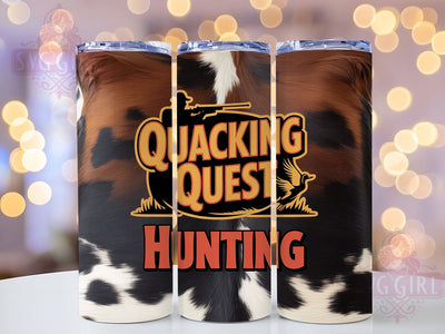 Quacking Quest Hunting 20oz Tumbler, Quacking Quest, Tumbler Wrap, Sublimation Design, 20oz Tumbler, Outdoor Theme, Wildlife Humor Sublimation SvggirlplusArt 