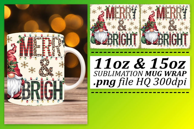 Quality mug wrap templates, elevate your crafts! , Gnomes Sublimation afrosvg 