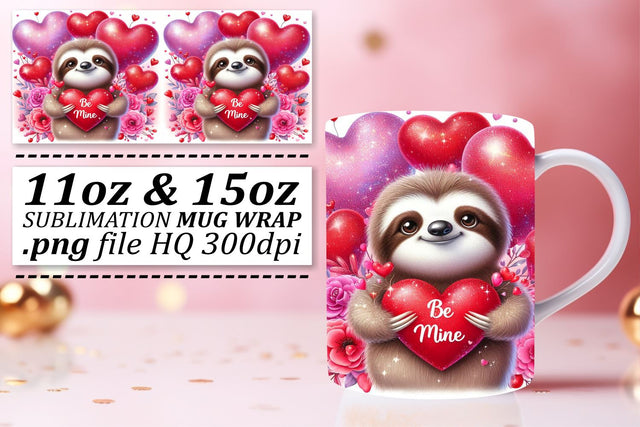 Quality mug wrap templates, elevate your crafts! , Valentines Sublimation afrosvg 