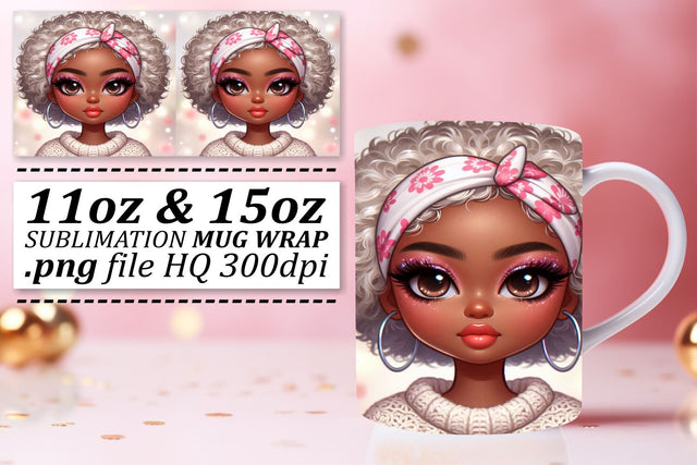 Quality mug wraps, enhance your crafting skills! , Love Girl Sublimation afrosvg 