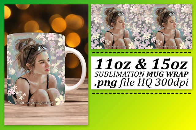 Quality mug wraps, enhance your crafting skills! , Woman Sublimation afrosvg 