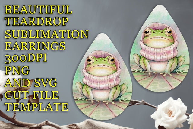 quality sublimation PNG, Unique printable earrings design, Animals Sublimation HoodArtCraft 