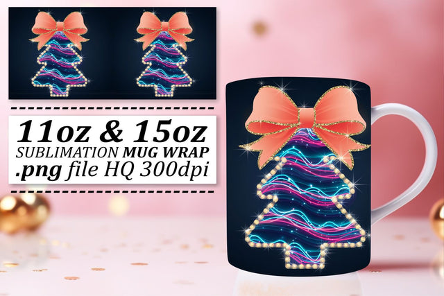 Quality wrap templates, enhance your crafting projects! , Neon Xmas Sublimation afrosvg 