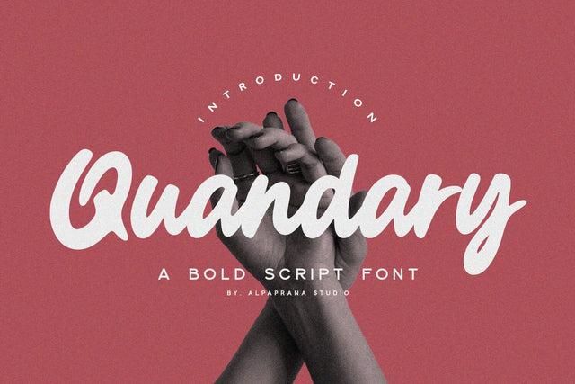 Quandary - Script Serif Font Alpaprana Studio 