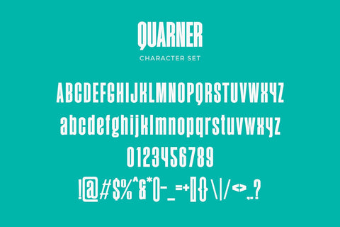 Quarner - Modern Condensed Sans Font studioalmeera 
