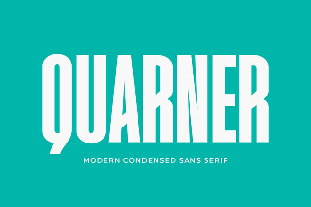 Quarner - Modern Condensed Sans Font studioalmeera 