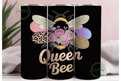 Queen Bee 20oz Tumbler Wrap Sublimation PixelChick 