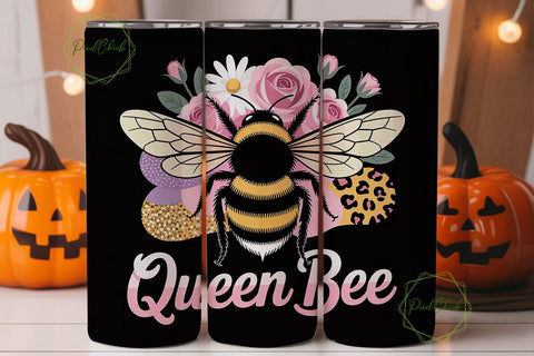 Queen Bee 20oz Tumbler Wrap Sublimation PixelChick 