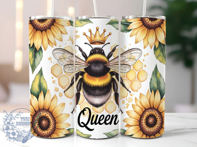 Queen Bee Honeycomb Tumbler Wrap, Honey Bee Sublimation PNG, 20oz Skinny Tumbler Design, Queen Bee Wrap, Bumble Bee Tumbler Design, Royal Bee Tumbler PNG, Bee Lover Tumbler Wrap Sublimation ToriDesigns 