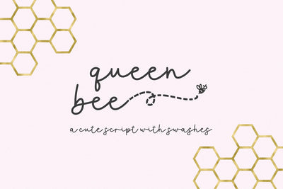 Queen Bee Script Font Beck McCormick 