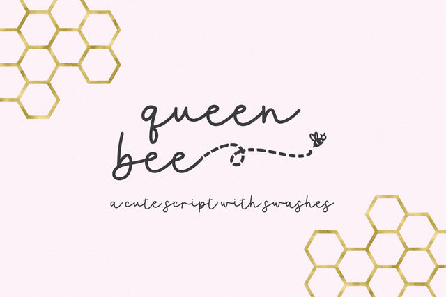 Queen Bee Script Font Beck McCormick 