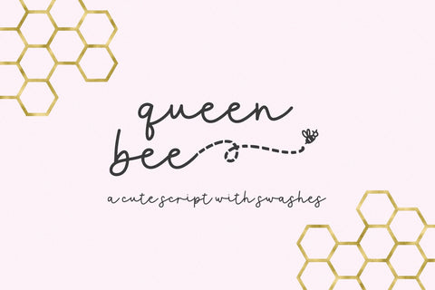Queen Bee Script Font Beck McCormick 