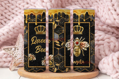 Queen Bee Tumbler Sublimation DesignSVG 