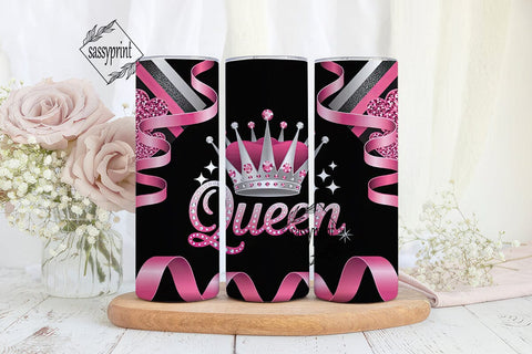 Queen Crown 20oz Tumbler Wrap Sublimation sassyprint 