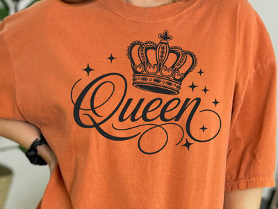 Queen Crown SVG, Woman's Shirt Clipart SVG DesignDestine 
