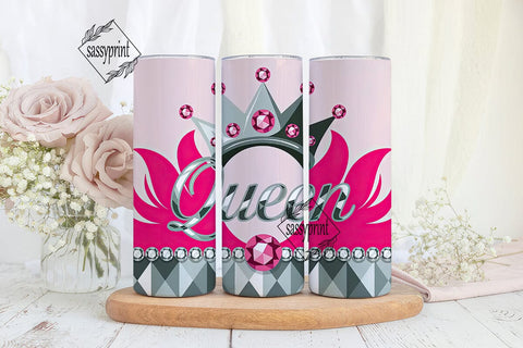 Queen Crown Tumbler Design Sublimation sassyprint 