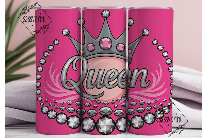 Queen Crown Tumbler Design Sublimation sassyprint 