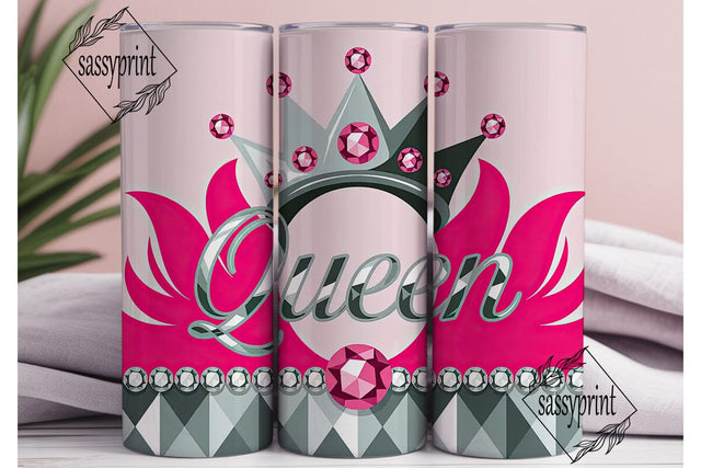 Queen Crown Tumbler Design Sublimation sassyprint 
