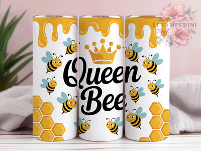 Queen Honey Bee Tumbler, Bee Tumbler Design, Honey Bee Wrap, Stylish 20oz Wrap, Sublimation Design, Trendy Gift Idea, Inspirational Nature Tumbler Sublimation Li Zamperini 