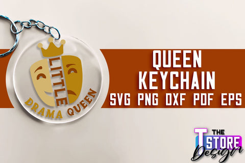 Queen Keychain Design Bundle | Funny Quotes SVG | Queen Print SVG Design | SVG File SVG The T Store Design 